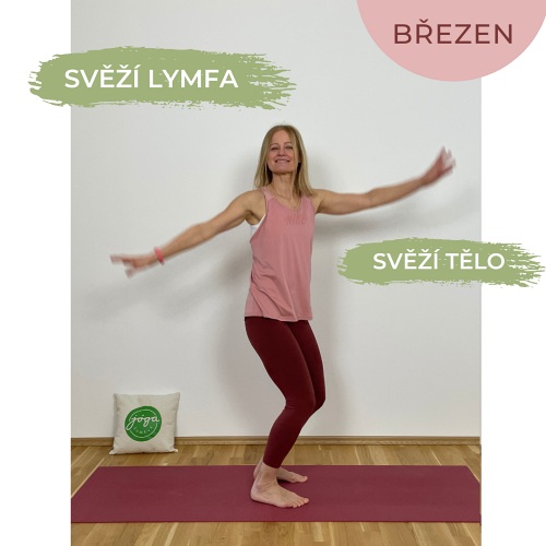 Téma března - Svěží lymfa Svěží tělo Lymfatická jóga - dynamické houpání
