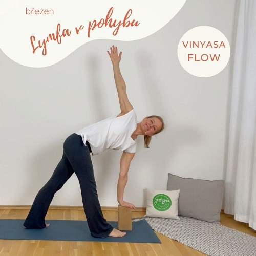 Žena v jógové pozici Obrácený Trojúhelník