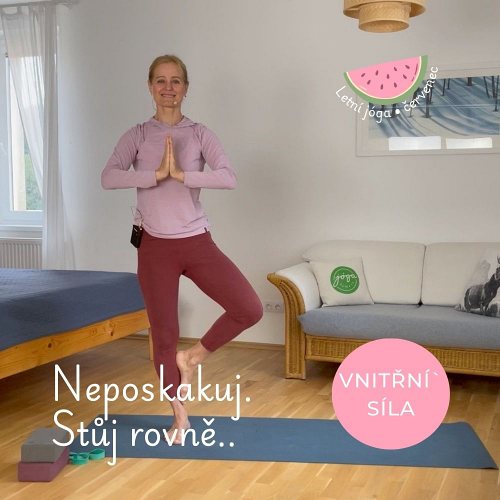 #377 VNITŘNÍ SÍLA TĚLA - posílení v kyčlích a pocit stability ve Stromu Žena v jógové pozici Stromu